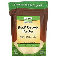 Beef Gelatin Powder (Коллаген говяжий) 454 г (Now Foods)