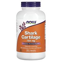 Shark Cartilage 750 мг (Акулий хрящ) 300 капсул (Now Foods)
