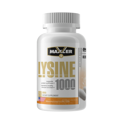 Lysine 1000 мг (Лизин) 60 табл (Maxler) Срок 02.23