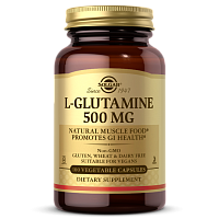 L-Glutamine 500 мг (L-Глутамин) 100 капс (Solgar)