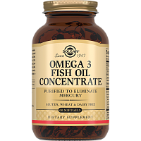 Omega-3 Fish Oil Concentrate 1000 мг 60 капсул (Solgar)
