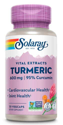 Turmeric Root Extract 600 mg (Экстракт из Корня Куркумы 600 мг) 30 вег капсул (Solaray)