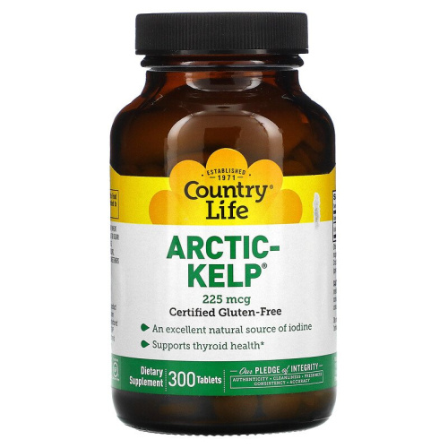 Country Life Arctic-Kelp 225 мкг 300 таблеток