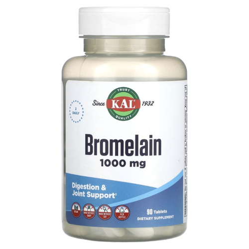 Bromelain 1000 мг (Бромелаин) 90 таблеток (KAL)