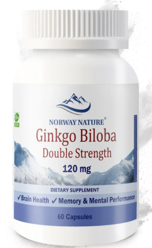 Ginkgo Biloba (Экстракт Гинкго Билоба) 120 мг 60 капсул (Norway Nature)