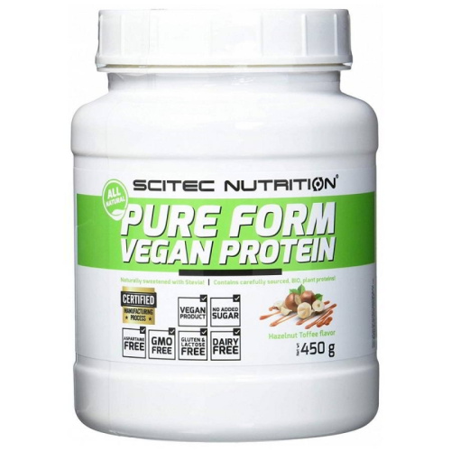Pure Form Vegan Protein 450 гр (Scitec Nutrition) Срок 06.22