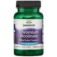 Chromium Picolinate 200 мкг (Пиколинат хрома) 100 капсул (Swanson)
