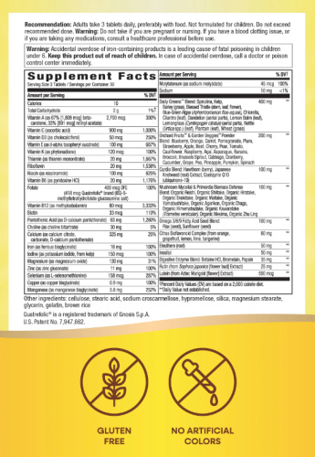 Alive! Max3 Potency (мультивитаминный комплекс с железом) 90 таблеток (Nature's Way) фото 2
