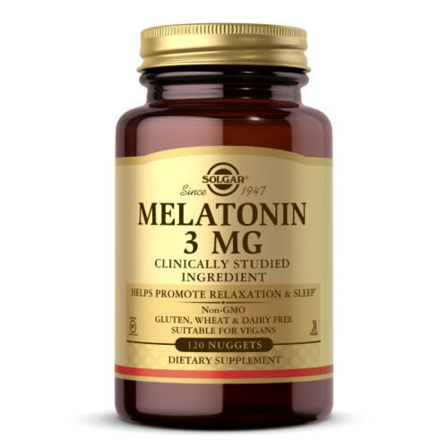 Melatonin (Мелатонин) 3 мг 120 жевательных таблеток (Solgar)
