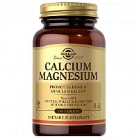 Calcium Magnesium (Кальций Магний) 100 таблеток (Solgar)