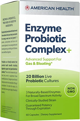Enzyme Probiotic Complex Plus (20 Billion) 60 капсул (American Health) срок 10.22