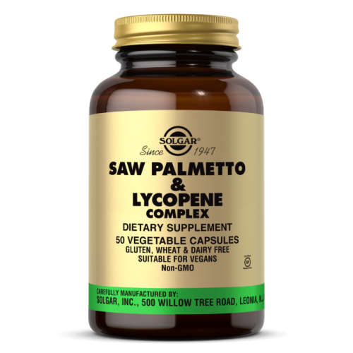 Saw Palmetto & Lycopene complex (Экстракт Со Пальметто и ликопин) 50 вегетарианских капсул (Solgar)