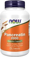 Pancreatin 2000 (Панкреатин)10X- 200 мг 250 капс (Now Foods)