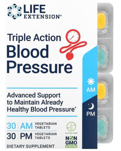 Triple Action Blood Pressure (поддержка артериального давления) 60 вег таб (LifeExtention) фото 3