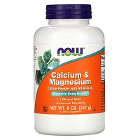 Calcium & Magnesium Citrate Powder (Кальций и магний) 227 грамм (Now Foods)