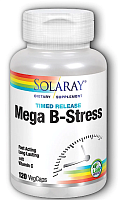 Mega B-Stress Timed Release 120 вег капсул (Solaray)