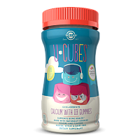 U-Cubes Calcium with D3 (Детский Кальций с Витамином Д3) 60 жевательных мармеладок (Solgar) Клубника