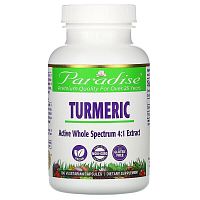 Turmeric 4:1 Extract (Куркума) 180 вег капсул (Paradise)