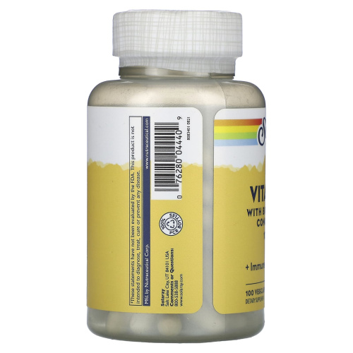 Vitamin C 1000 mg with Bioflavonoid Concentrate (Витамин C 1000 мг) 100 вег капсул (Solaray) фото 11