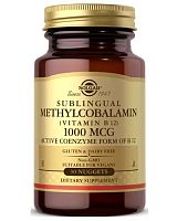 Methylcobalamin 1000 мкг (Сублингвальный Метилкобаламин витамин B12) 30 табл (Solgar)