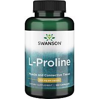 L-Proline 500 mg (L-Пролин) 100 капс (Swanson)