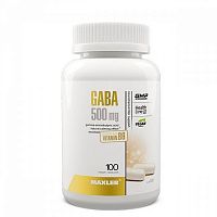 GABA 500 мг (Гамма-аминомасляная кислота) 100 капс (Maxler)