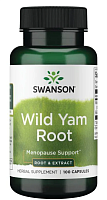 Wild Yam Root - Root & Extract (Корень дикого ямса - Корень и экстракт) 100 капсул (Swanson)
