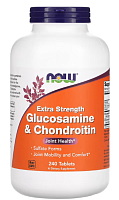 Glucosamine & Chondroitin Extra Strength (Глюкозамин и хондроитин) 240 таблеток (Now Foods)