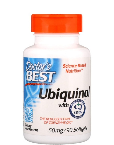 Ubiquinol with QH Kaneka (Убихинол Канека) 50 mg - 90 капсул (Doctor's Best)