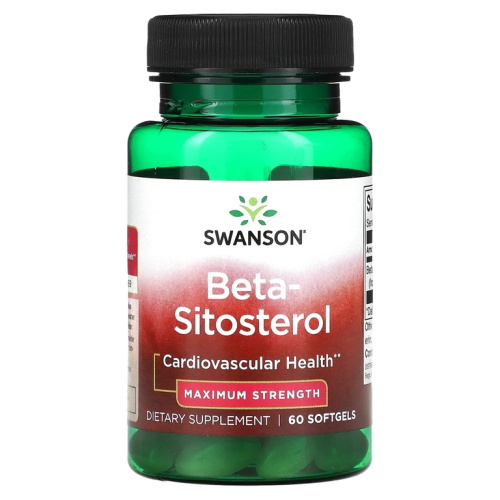 Beta-Sitosterol срок 08.25 (Бета-ситостерол) 160 мг 60 гелевых капсул (Swanson)