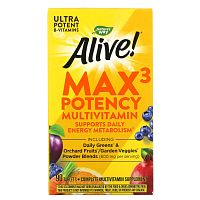 Nature's Way Alive! Max3 Potency Multivitamin (мультивитамины) 60 таблеток