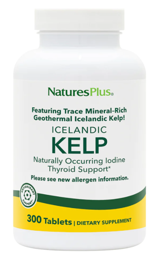 Icelandic Kelp (Исландские Бурые Водоросли) 150 мкг 300 таблеток (NaturesPlus)