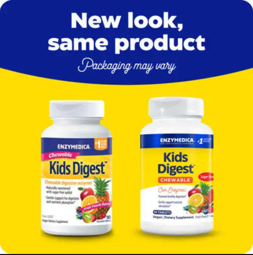 Kids Digest Chewable (Пищеварительные ферменты для детей) 90 жевательных таблеток (Enzymedica) фото 7