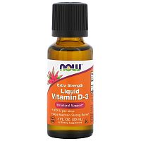 Liquid Vitamin D-3 1000 IU (жидкий витамин D3) 30 мл (Now Foods)