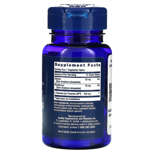 Theanine XR Stress Relief 30 вег таблеток (Life Extension) фото 2