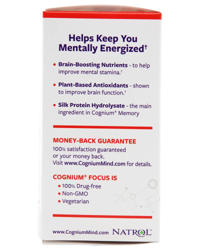 Cognium Focus 60 капсул (Natrol) фото 4