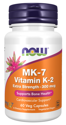 MK-7 Vitamin K-2 300 мкг 60 вег капсул (Now Foods)