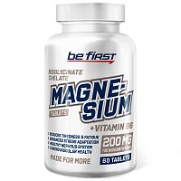 Magnesium Chelate + B6 (магний бисглицинат хелат + Б6) 60 таблеток (Be First)