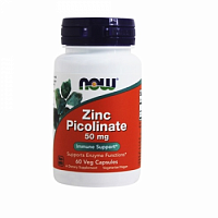 Zinc Picolinate 50 мг (Цинк Пиколинат) 60 капсул (Now Foods)
