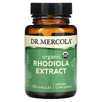 Organic Rhodiola Extract 340 mg (Органический экстракт родиолы 340 мг)30 капсул (Dr. Mercola)