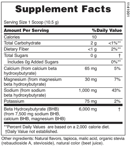 BHB Keto Living 210 g (Beta Hydroxybutyrate) (NaturesPlus) фото 3