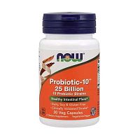 Probiotic-10 25 Billion (Пробиотик-10) 30 вег капсул (Now Foods)