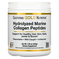 Hydrolyzed Marine Collagen Peptides 200 гр (California Gold Nutrition)