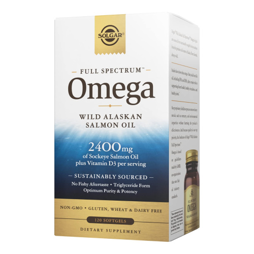 Wild Alaskan Full Spectrum Omega 120 мягких капсул (Solgar)