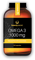 Omega 3 Natural Fish Oil Concentrate (Омега 3 Концентрат Рыбьего жира) 100 капсул (Beauty Secret)