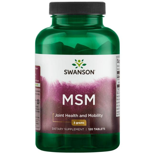 MSM 1500 mg (Метилсульфонилметан 1500 мг) 120 таблеток (Swanson)