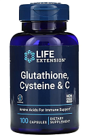 Glutathione Cysteine & C (Глутатион Цистеин и С) 100 капс (Life Extension)