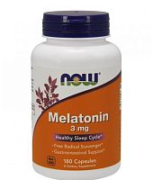 Melatonin 3 мг 180 капс (Now Foods)