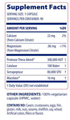 Immune Defense EXTRA STRENGTH (Протеолитические Ферменты) 90 капсул (Enzymedica) фото 5