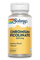 Chromium Picolinate (Пиколинат хрома) 200 мкг 50 таблеток (Solaray)
